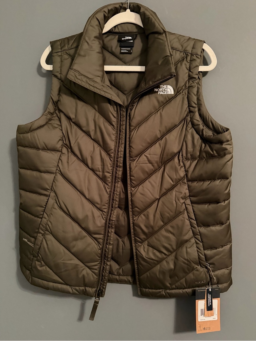 The North Face Women's Alpz 2.0 Down Vest ( Olive/Dark Green)